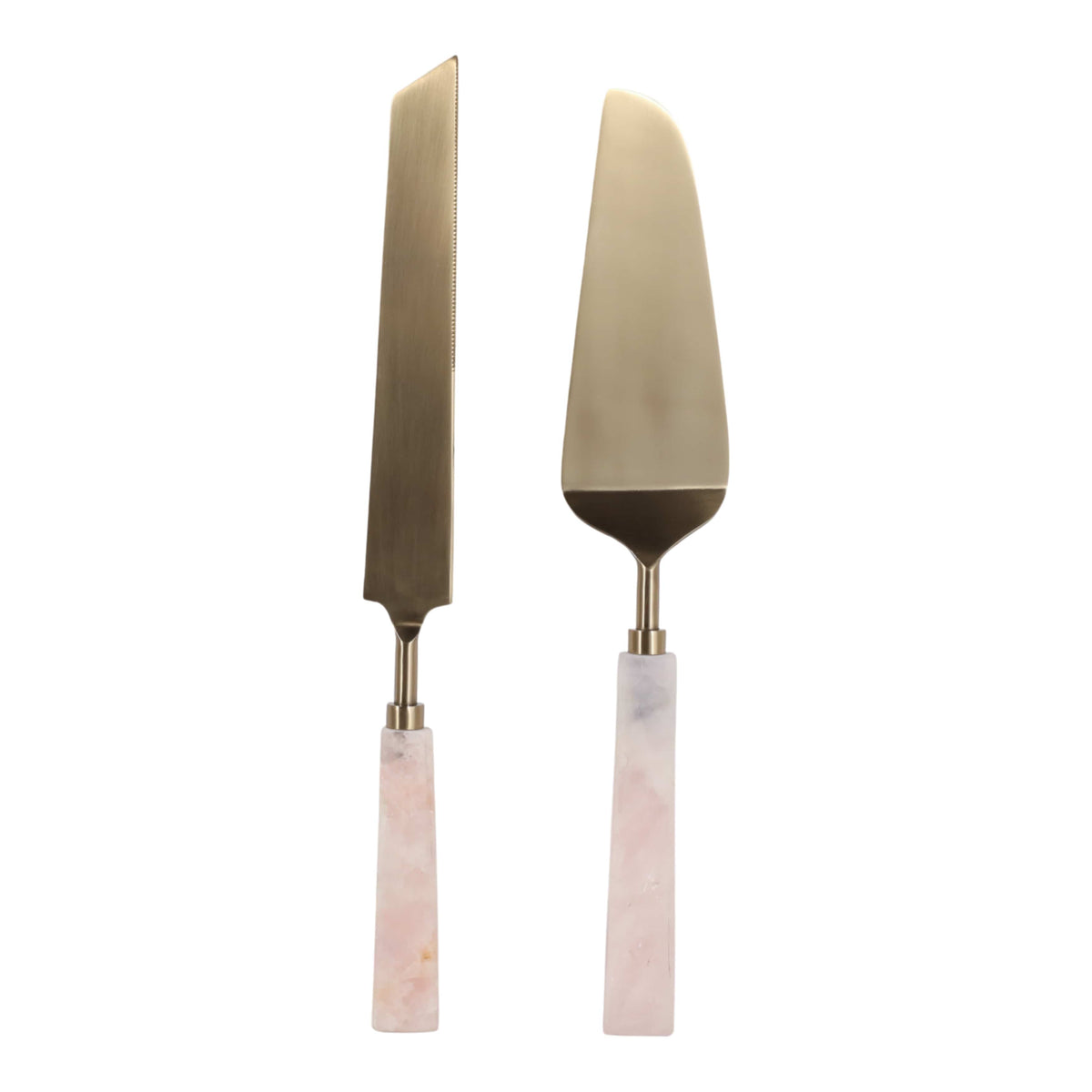 Sagebrook Home Isleview Set of 2 Gold Serveware Utensil Sets EV23547