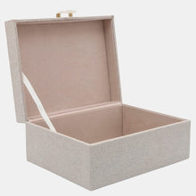 Sagebrook Home Ivory Box with Ring Closure Accent Boxes