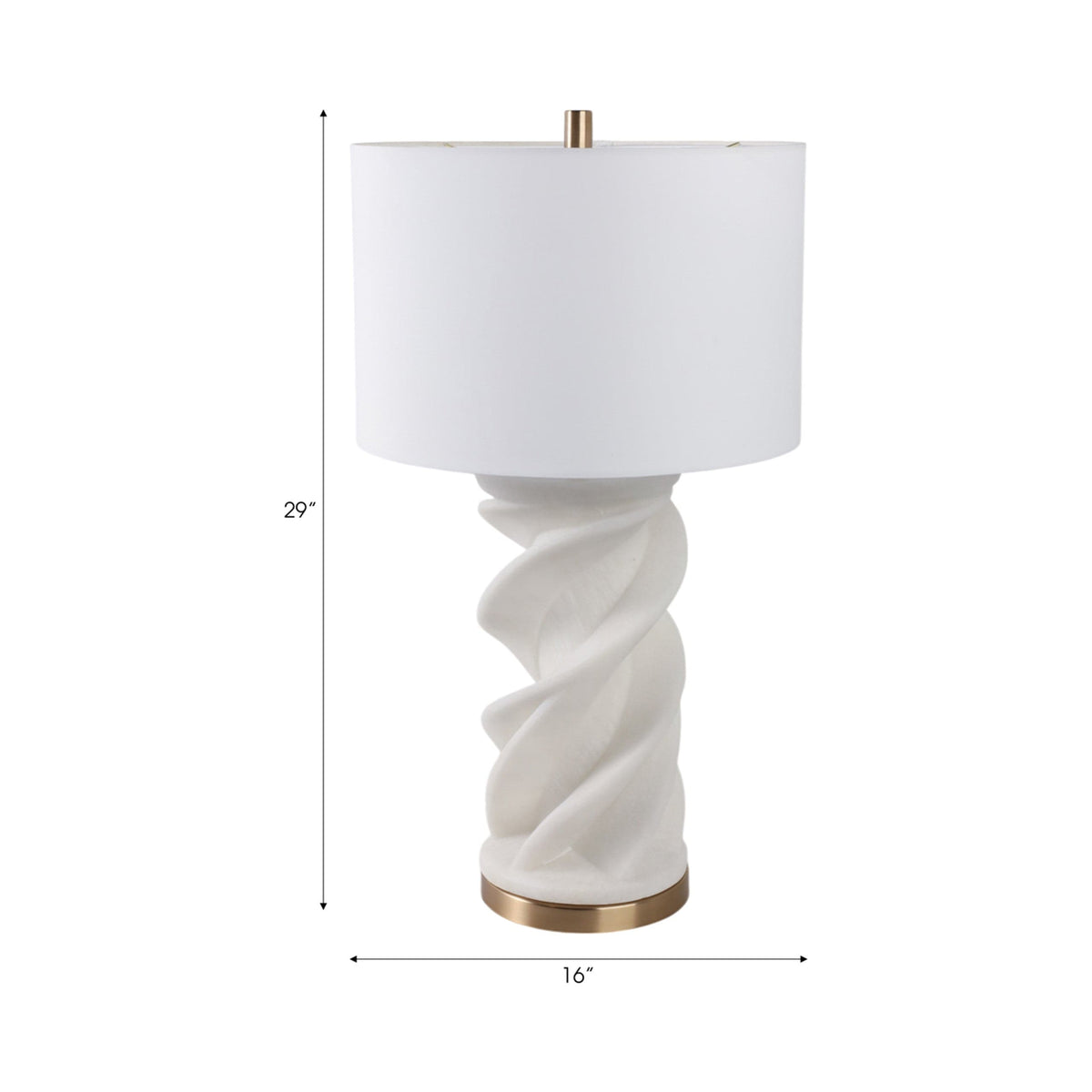 Sagebrook Home Kauna Quartz Resin Table Lamp Table Lamps EV51432