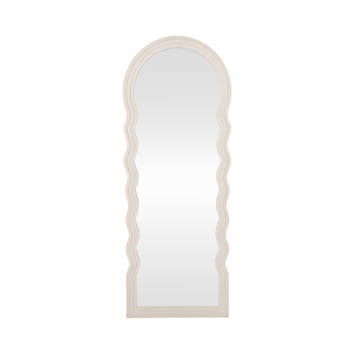 Sagebrook Home Kellerwick White Mirror Floor Mirrors 20598-01