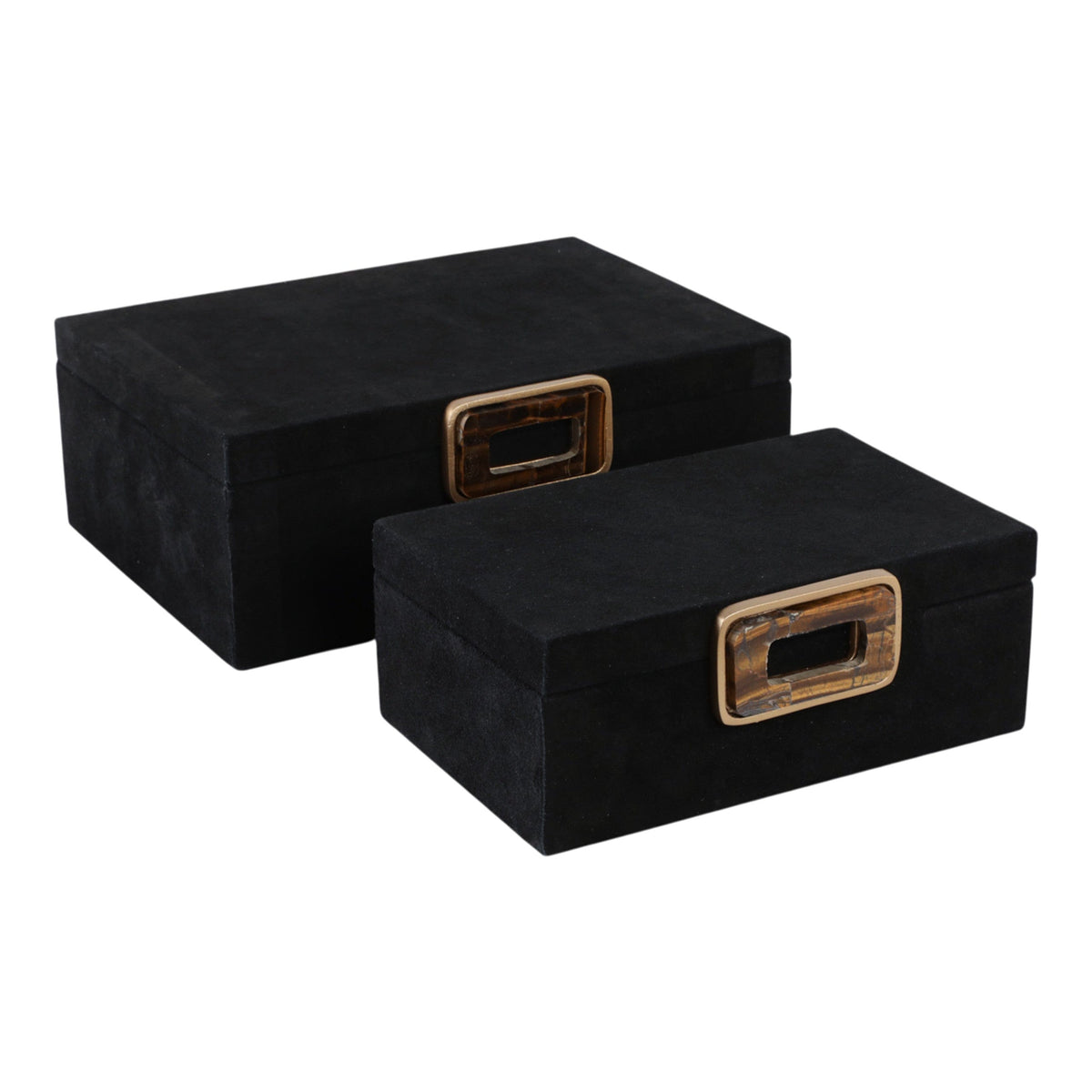 Sagebrook Home Lawton Suede Box Decorative Boxes