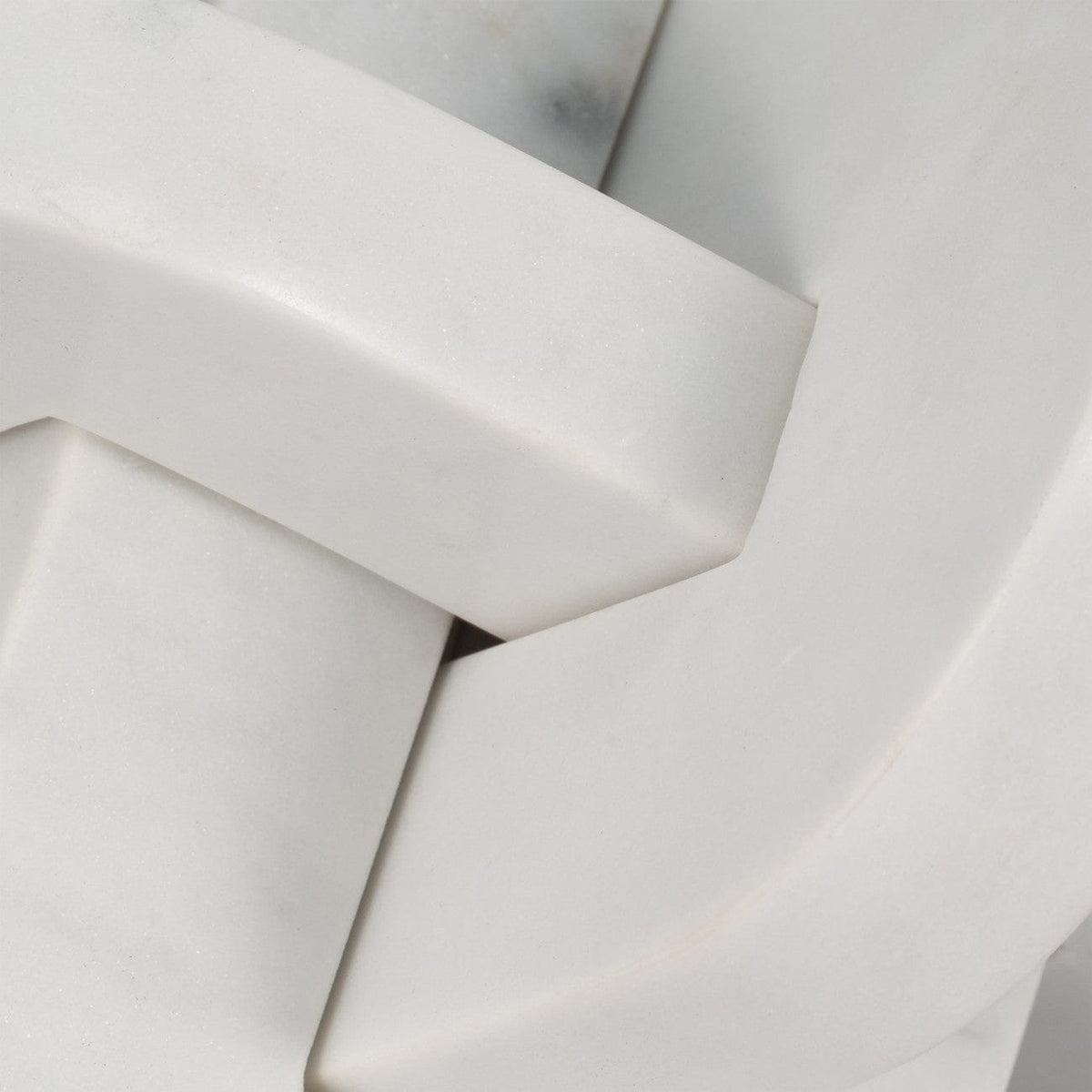 Sagebrook Home Liam White Marble Knots Sculptures EV19388-02