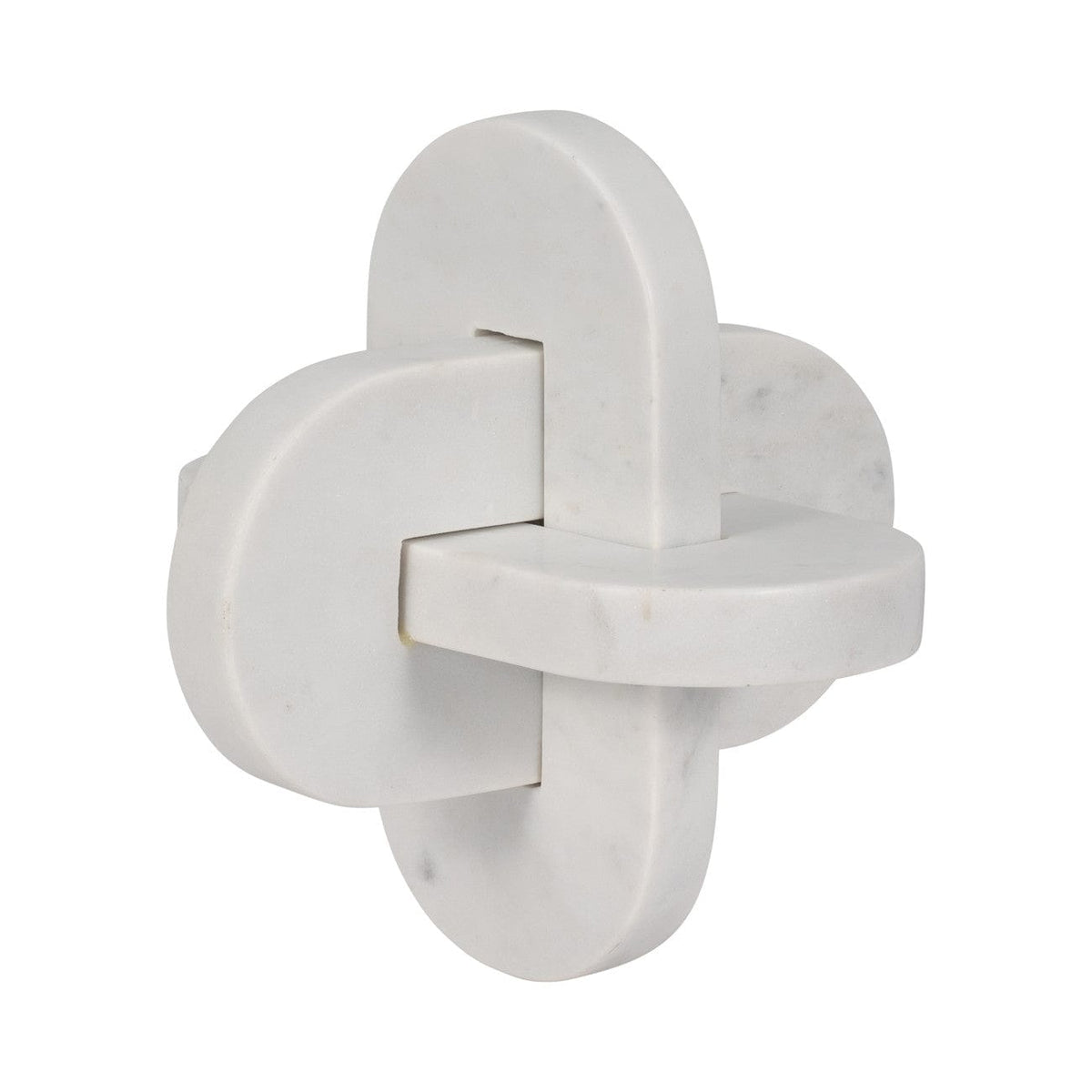 Sagebrook Home Liam White Marble Knots Sculptures EV19388-02