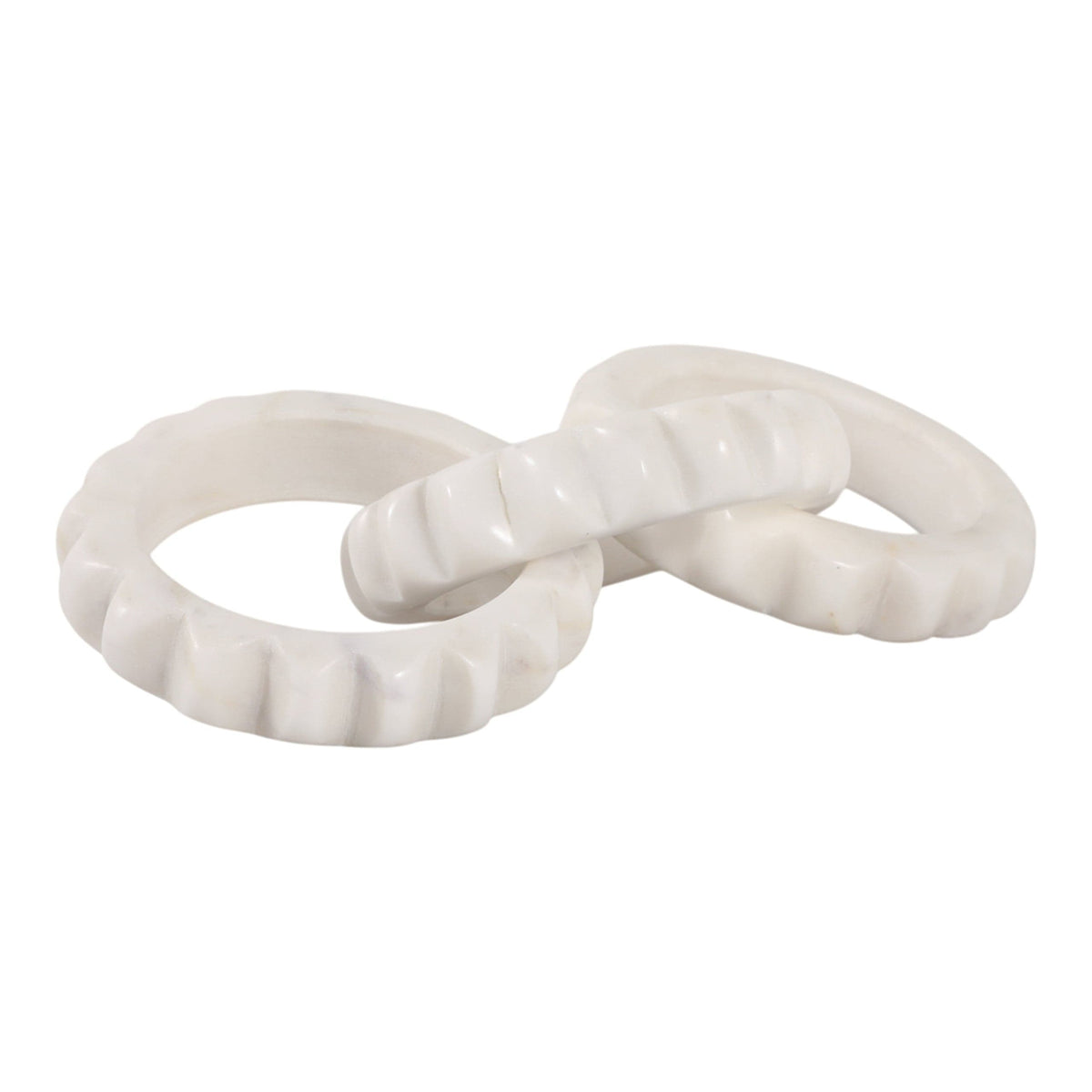 Sagebrook Home Lonna Carved Marble Chain Object Decorative Objects EV22727