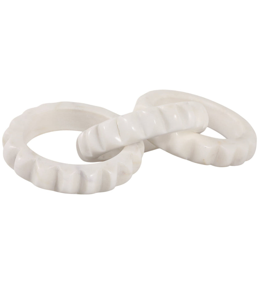 Lonna Carved Marble Chain Object - secondary