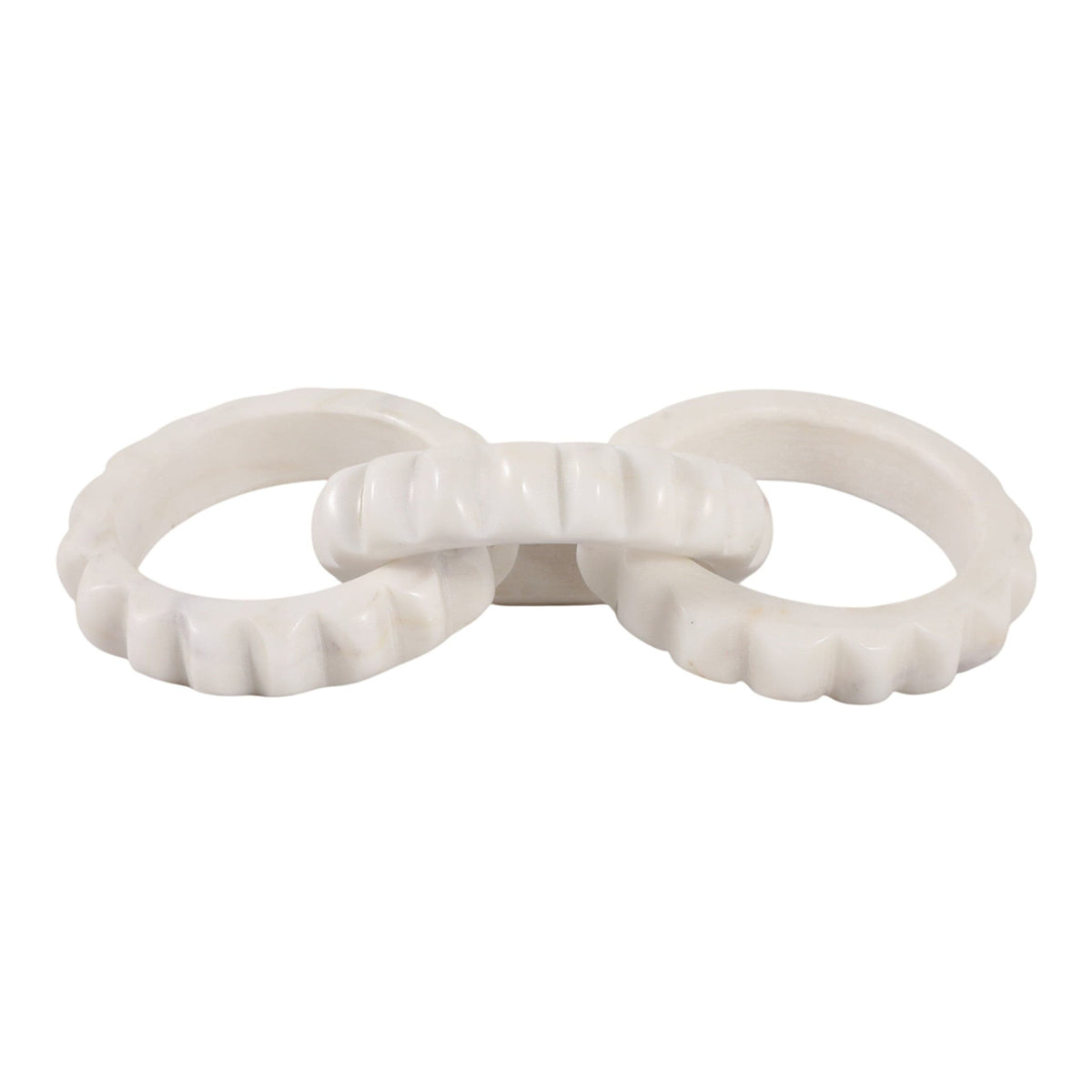 Sagebrook Home Lonna Carved Marble Chain Object Decorative Objects EV22727