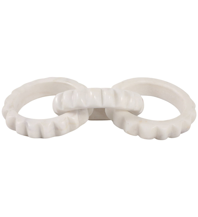 Lonna Carved Marble Chain Object