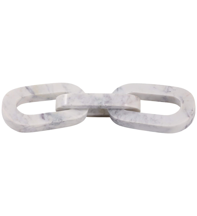Louvine Carved Marble Chain Object - secondary
