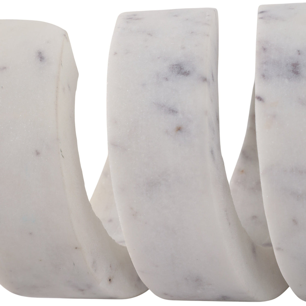 Sagebrook Home Louvine Carved Marble Spiral Statuary Sculptures EV22717