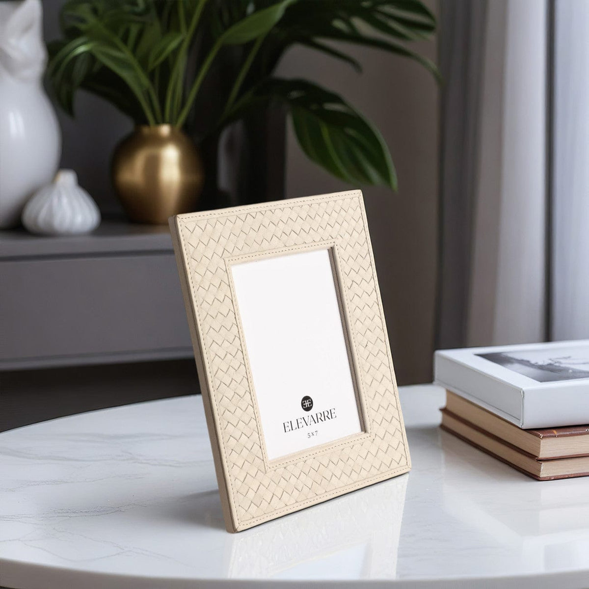 Sagebrook Home Luanda Lether Photo Frame Picture Frames