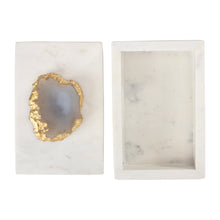 Sagebrook Home Marble & Agate Box Accent Boxes 18862