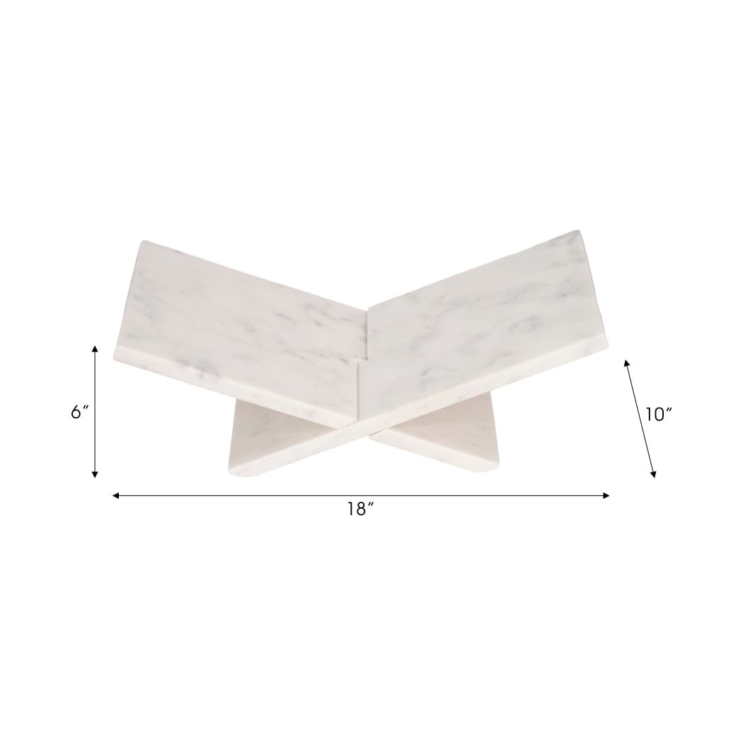 Sagebrook Home Marble Bookstand Accent Boxes 20781-01