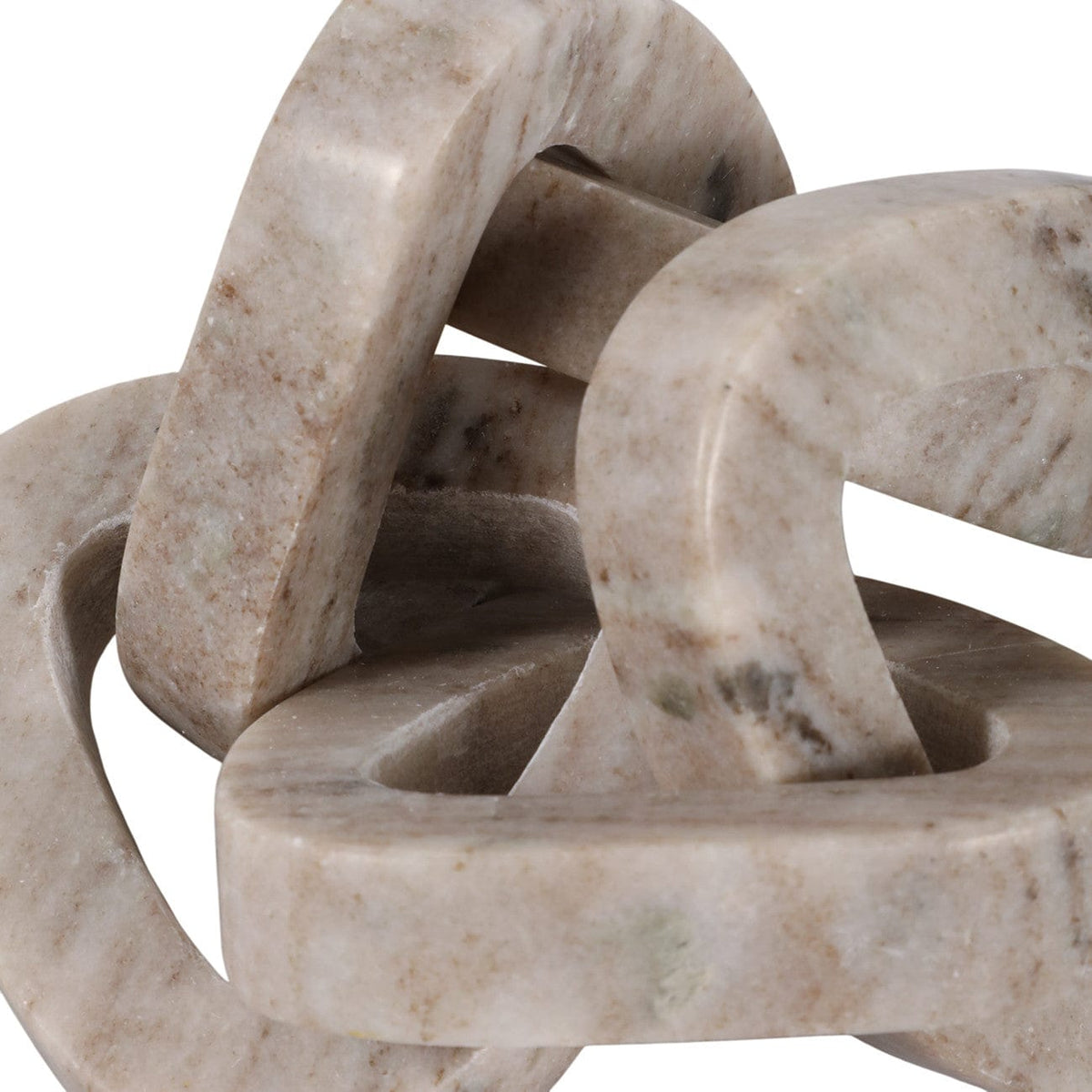 Sagebrook Home Mollin Carved Marble Chain Object Sculptures EV22726