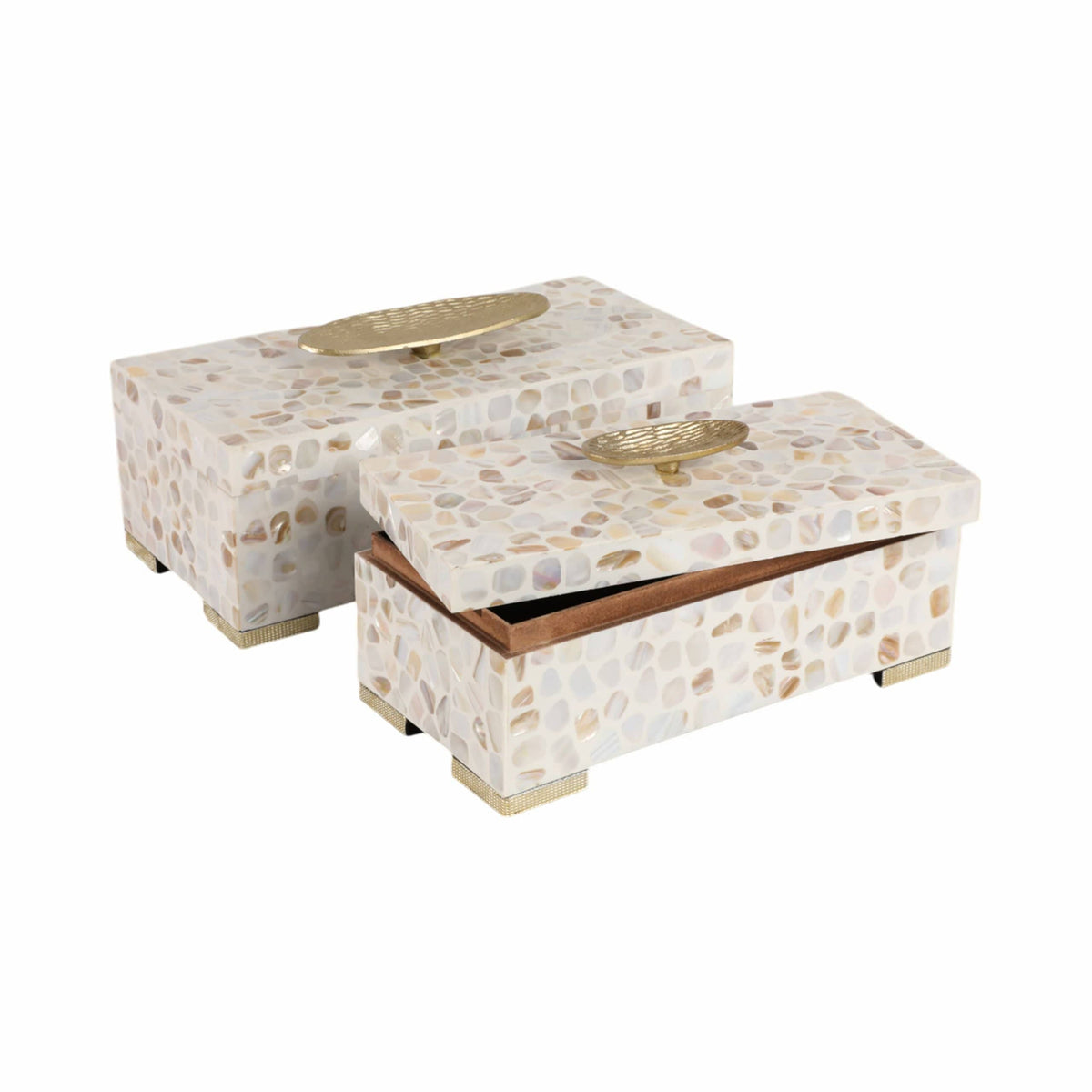 Sagebrook Home Mother of Pearl Box Decorative Boxes