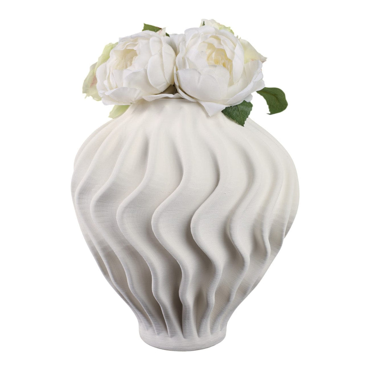 Sagebrook Home Ovalta Small 3D Printed Vase Vases EV22021-01