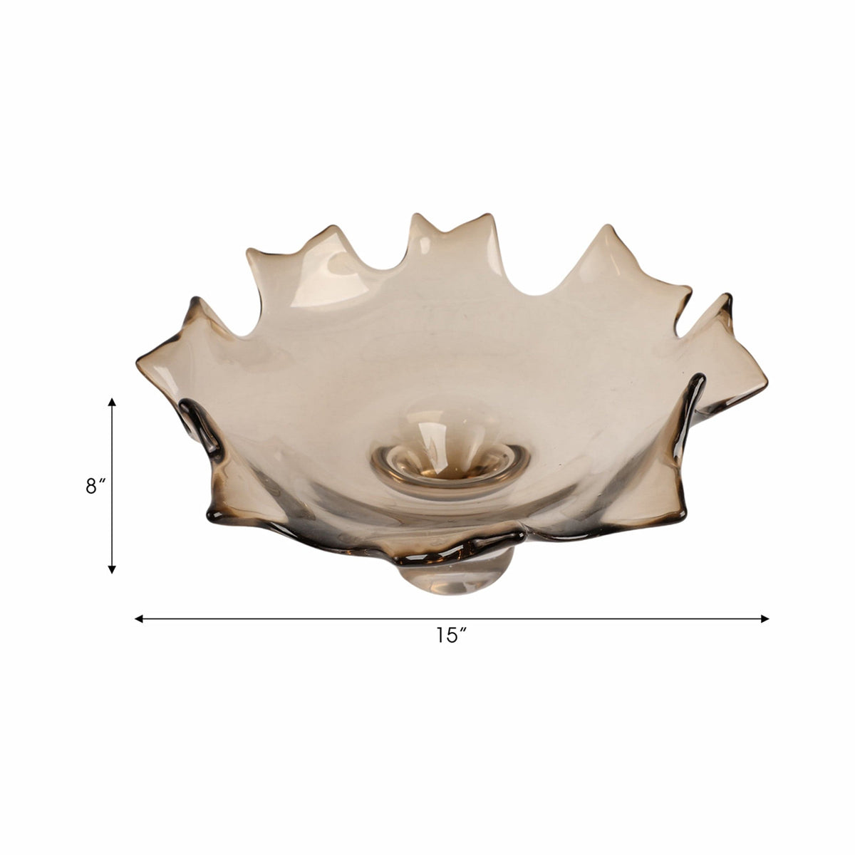 Sagebrook Home Padma Artisan Blown Glass Bowl Bowl EV21415