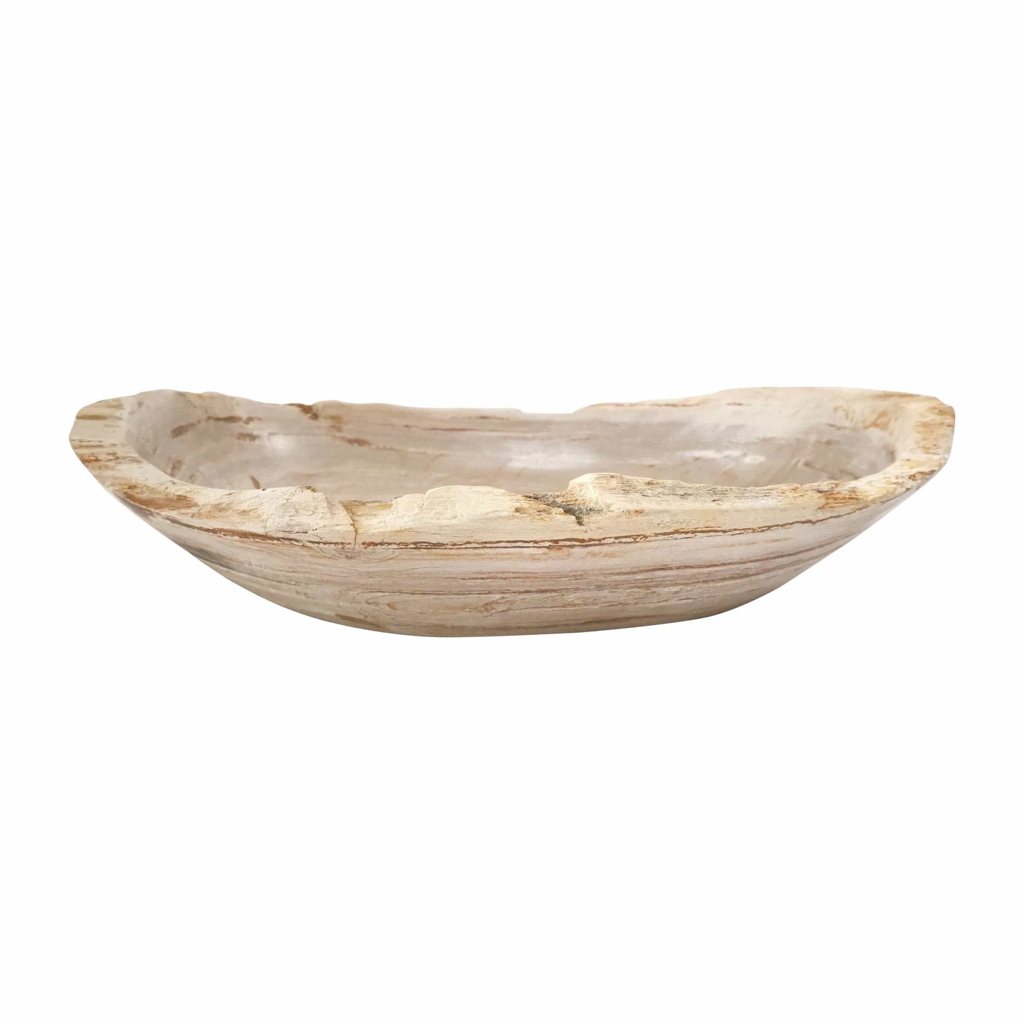 Sagebrook Home Petrified Wood Oval Bowl Decorative Bowls 18971