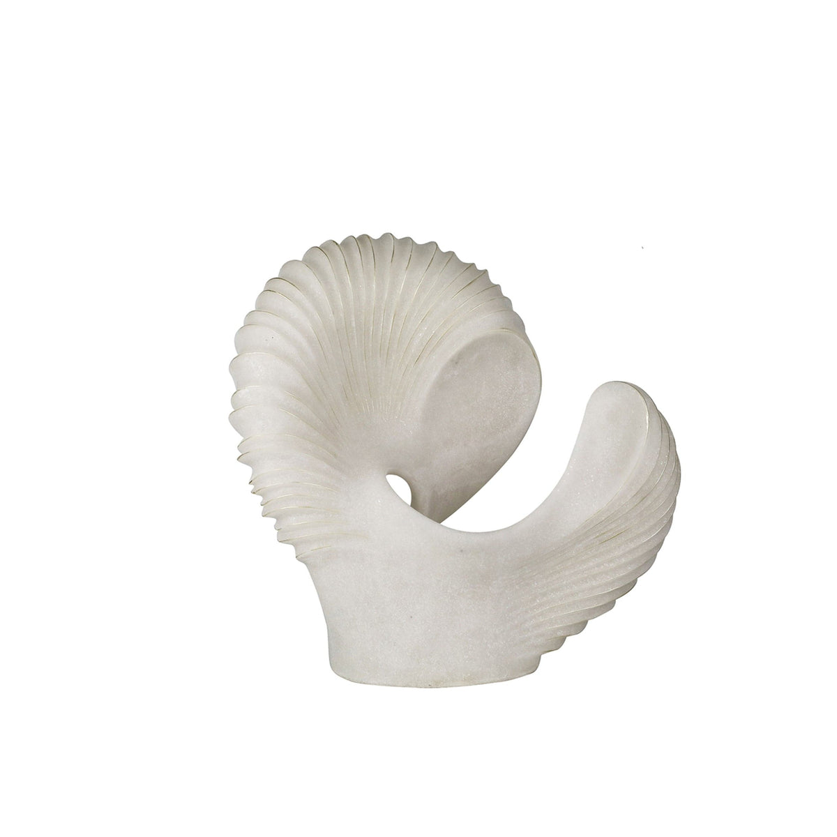 Sagebrook Home Quartz Resin Shell Statuary Decorative Objects EV22160