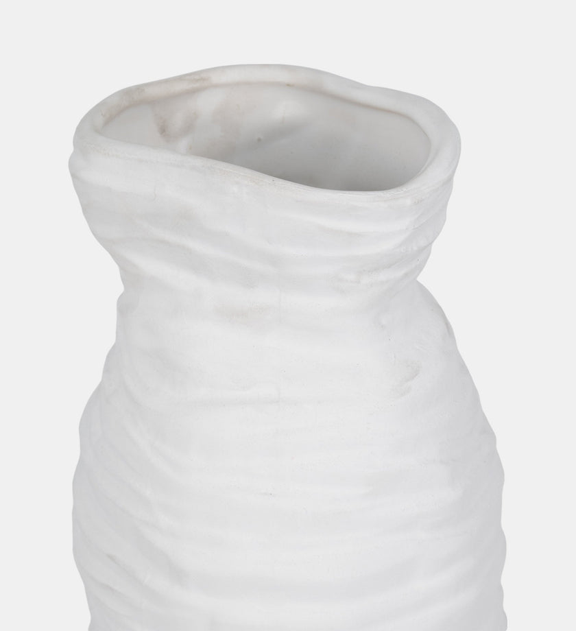 Ribbed Ivory Vase - secondary