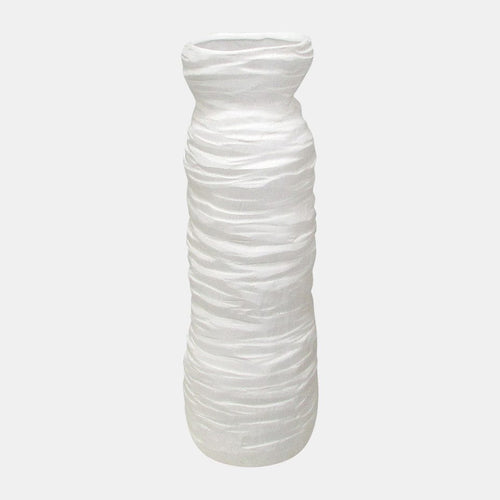 Sagebrook Home Ribbed Ivory Vase Vase 19839-02