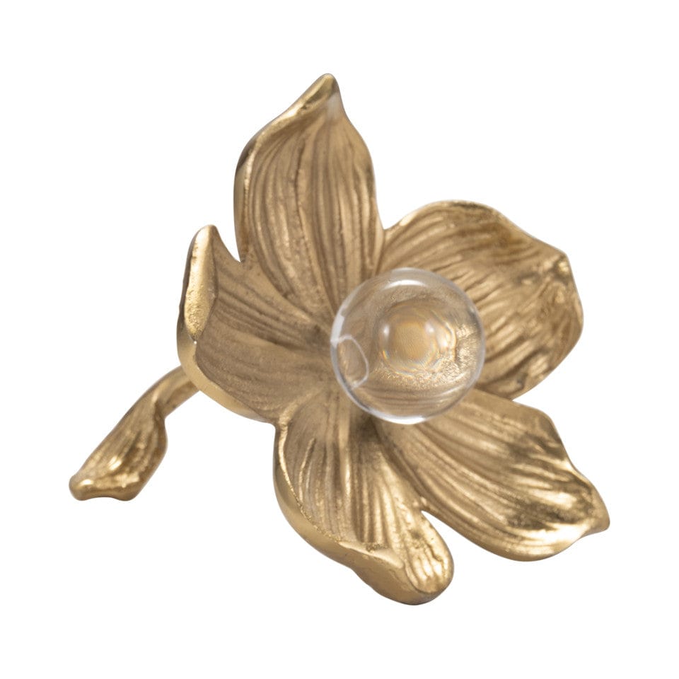 Sagebrook Home Rommie Gold Flower Decorative Objects EV19524