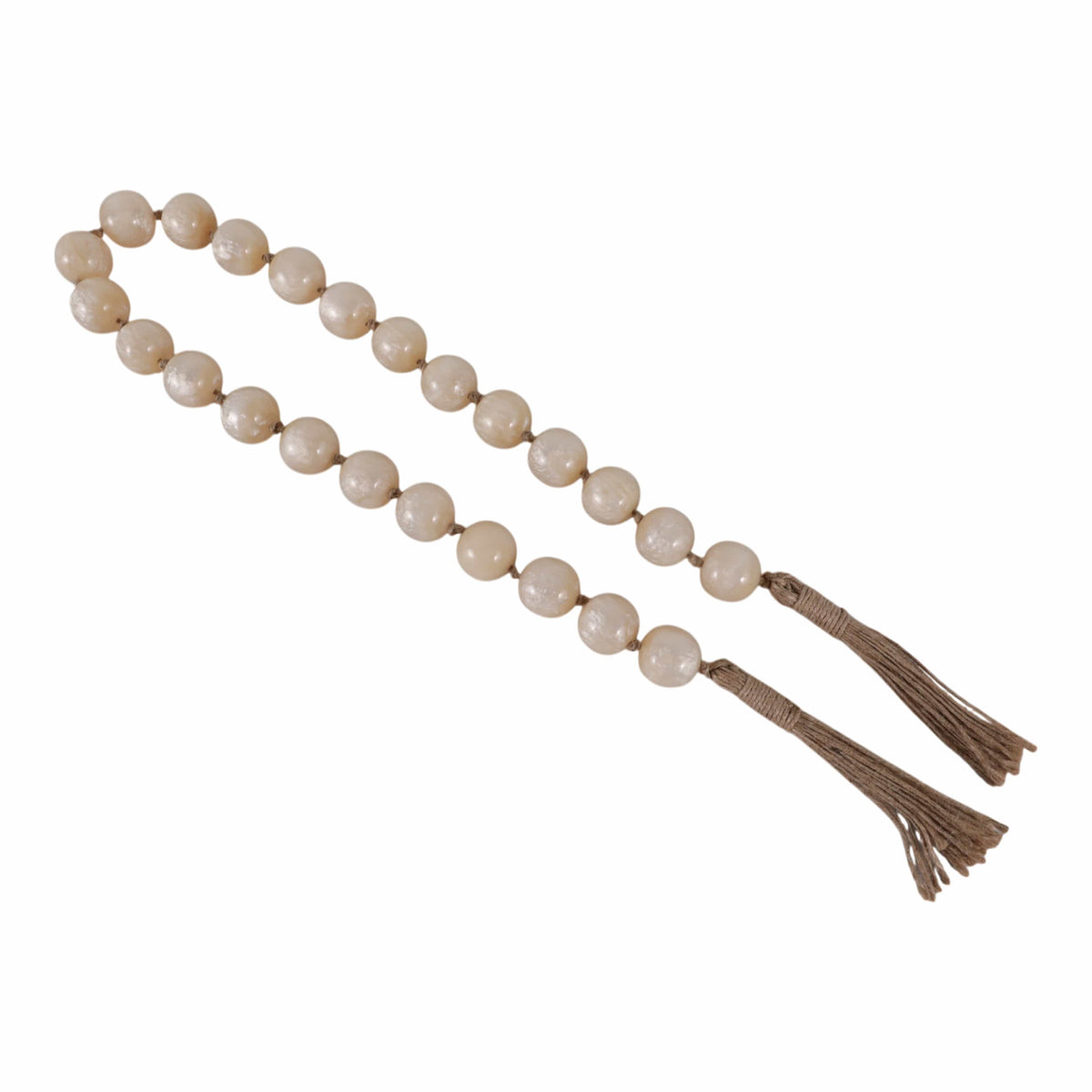Sagebrook Home Rossrose Ivory Bead Decor 18706-02