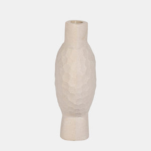 Sagebrook Home Sandstone Hammered Vase Vase