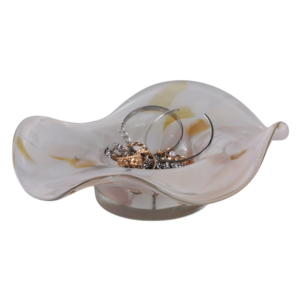 Sagebrook Home Scinder Amber Glass Bowl Bowl EV22278