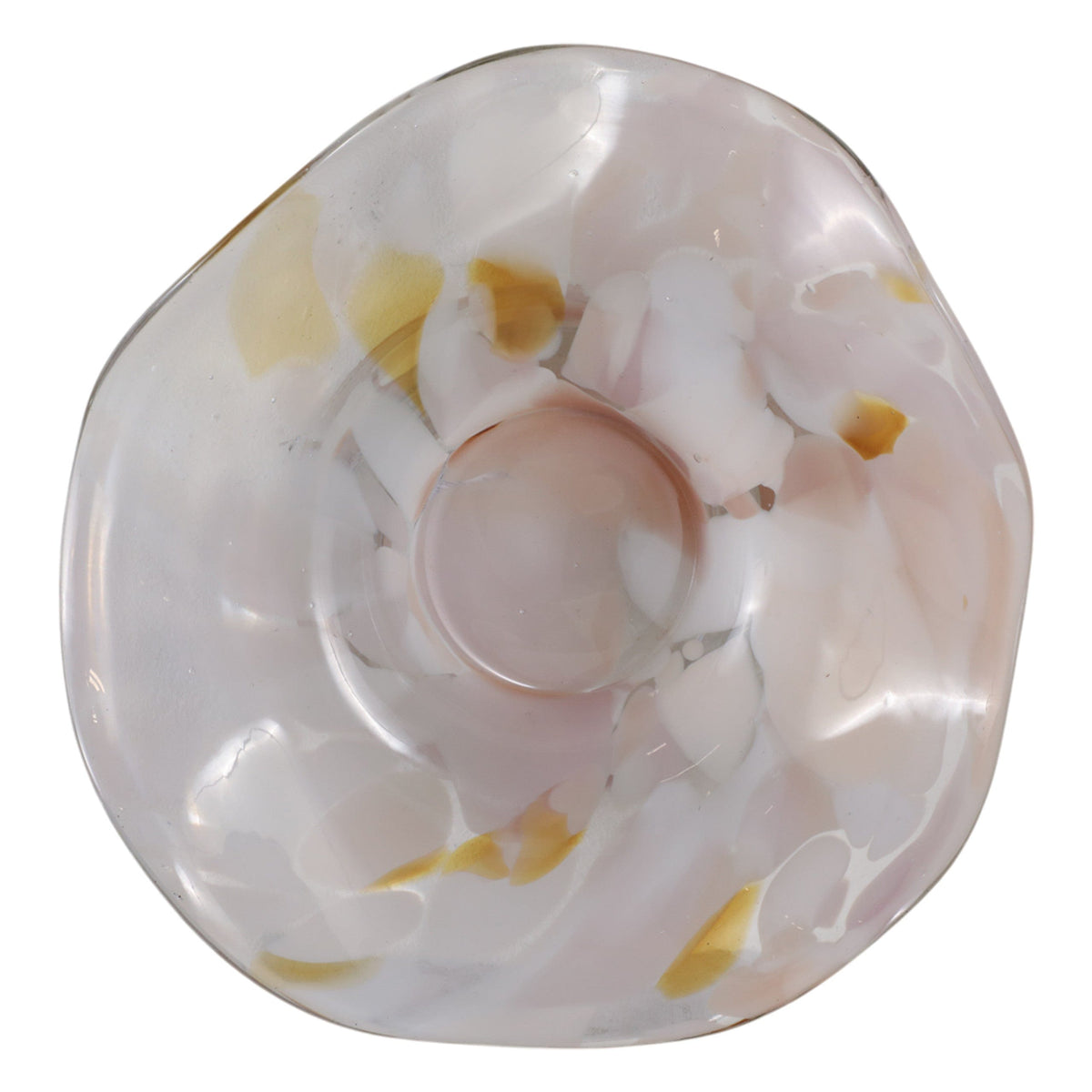 Sagebrook Home Scinder Amber Glass Bowl Bowl EV22278