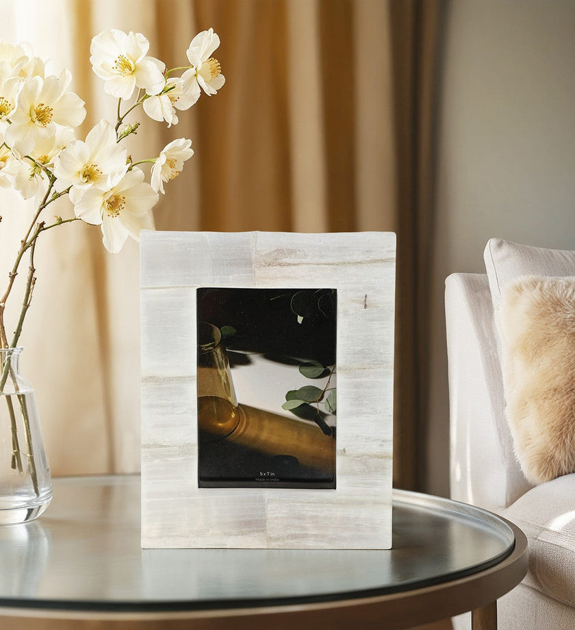 Selenite Photo Frame - secondary