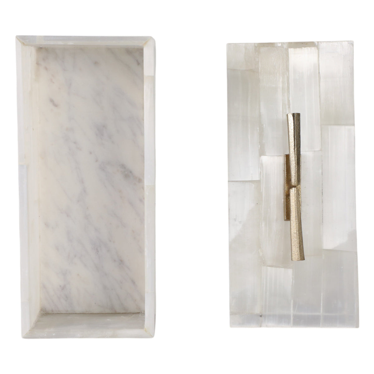 Sagebrook Home Surrey Selenite Box Boxes EV51410