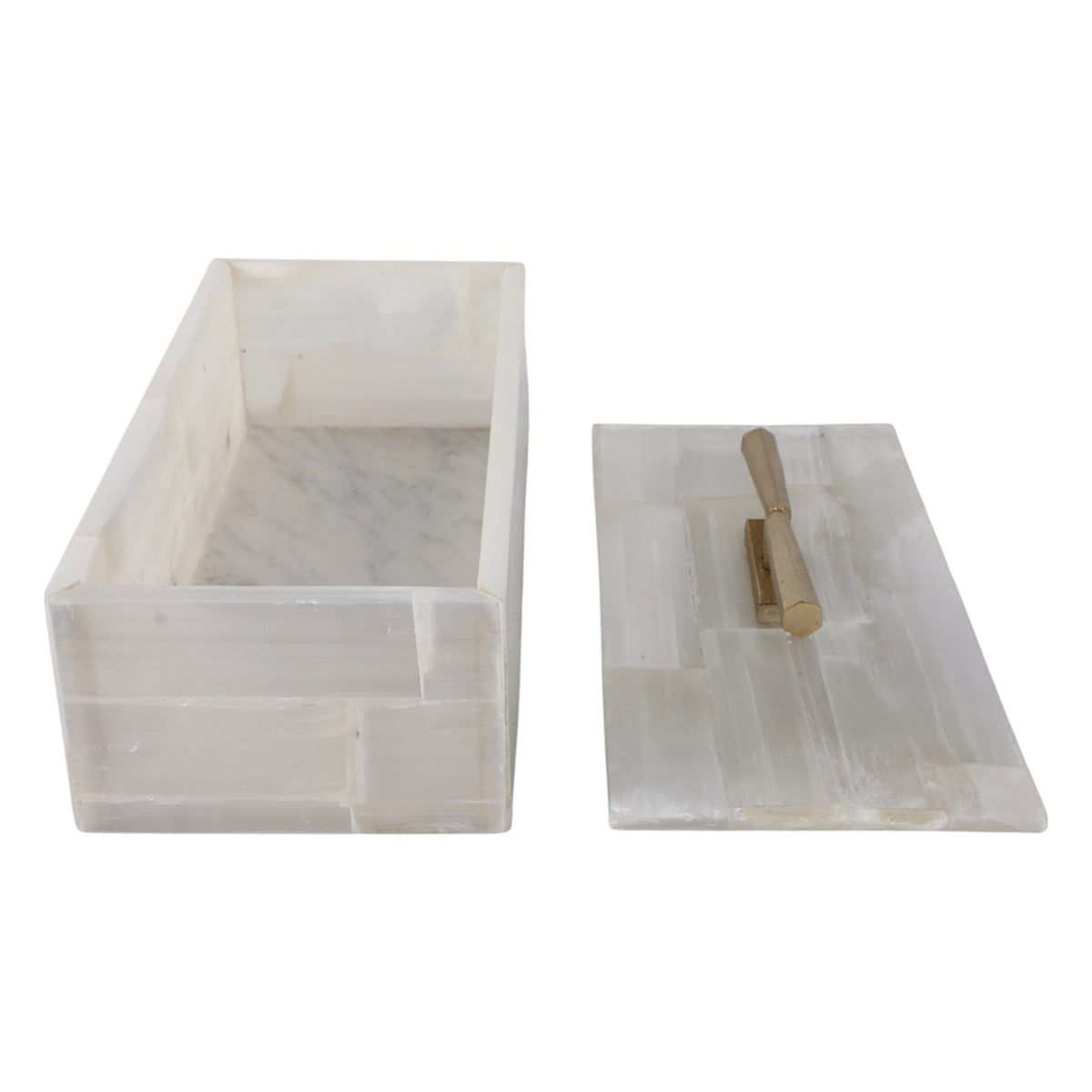 Sagebrook Home Surrey Selenite Box Boxes EV51410