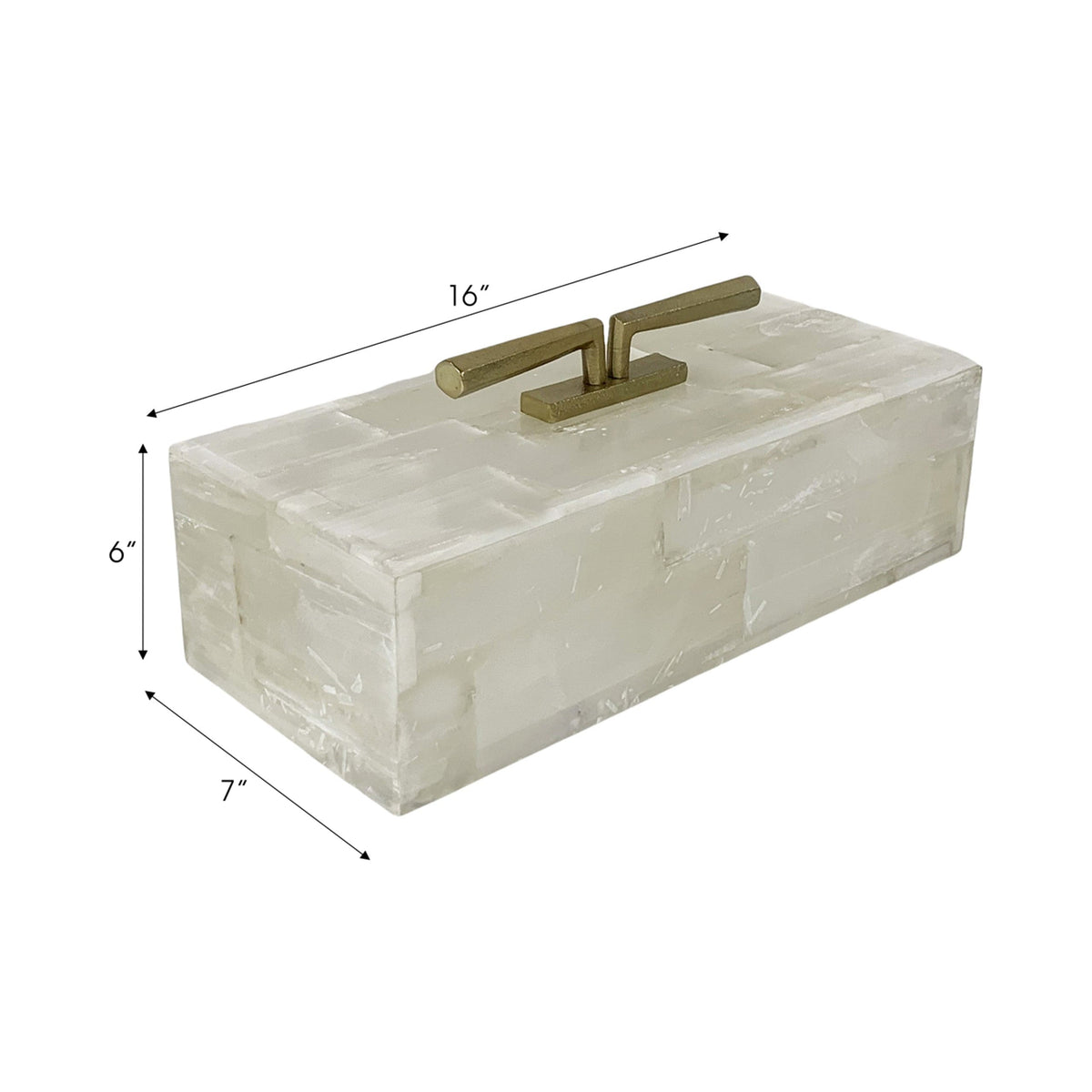 Sagebrook Home Surrey Selenite Box Boxes EV51410
