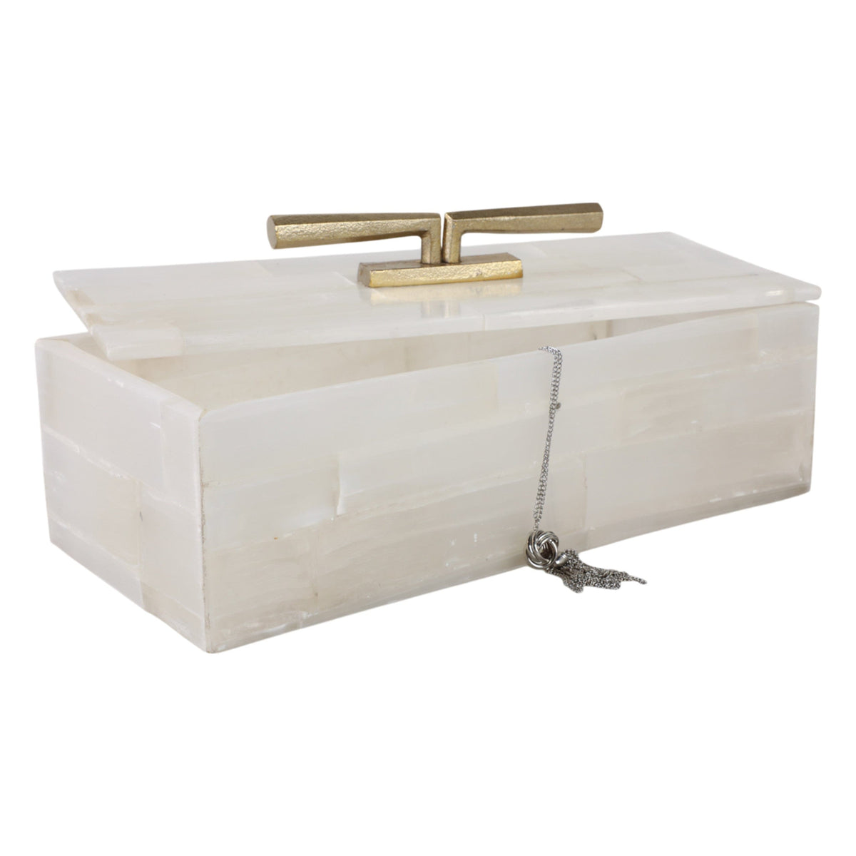 Sagebrook Home Surrey Selenite Box Boxes EV51410