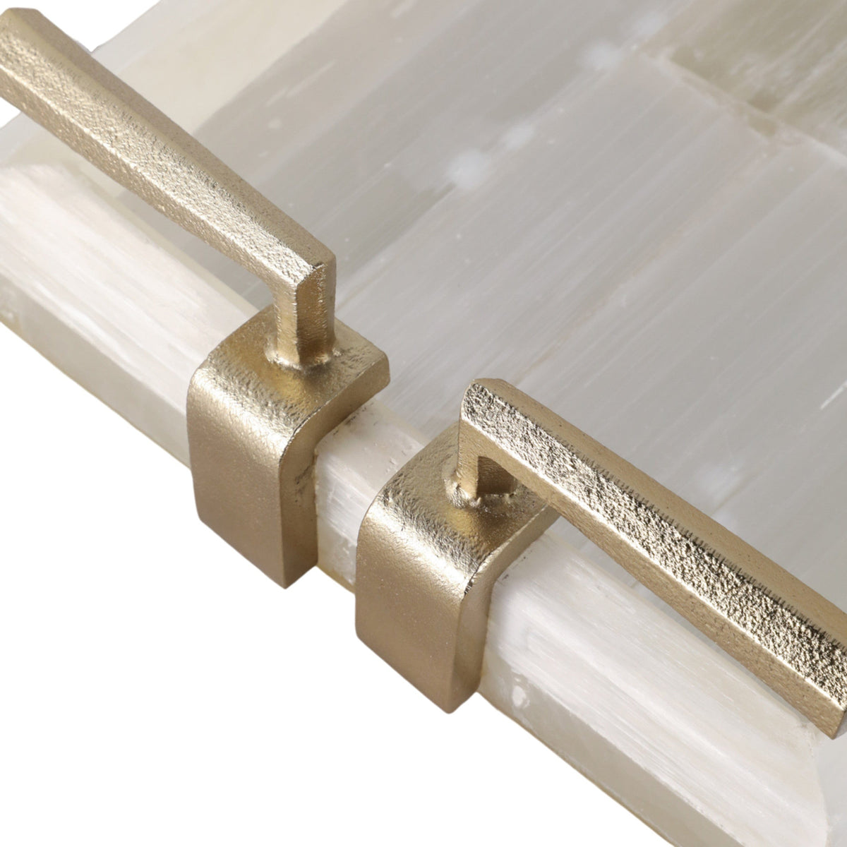 Sagebrook Home Surrey Selenite Tray Decorative Trays EV51409