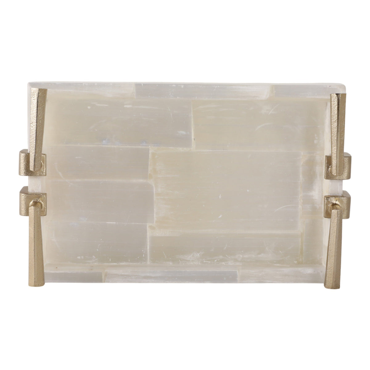 Sagebrook Home Surrey Selenite Tray Decorative Trays EV51409