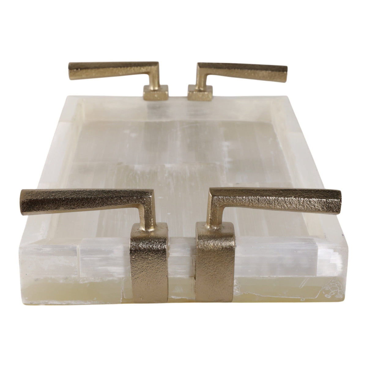 Sagebrook Home Surrey Selenite Tray Decorative Trays EV51409