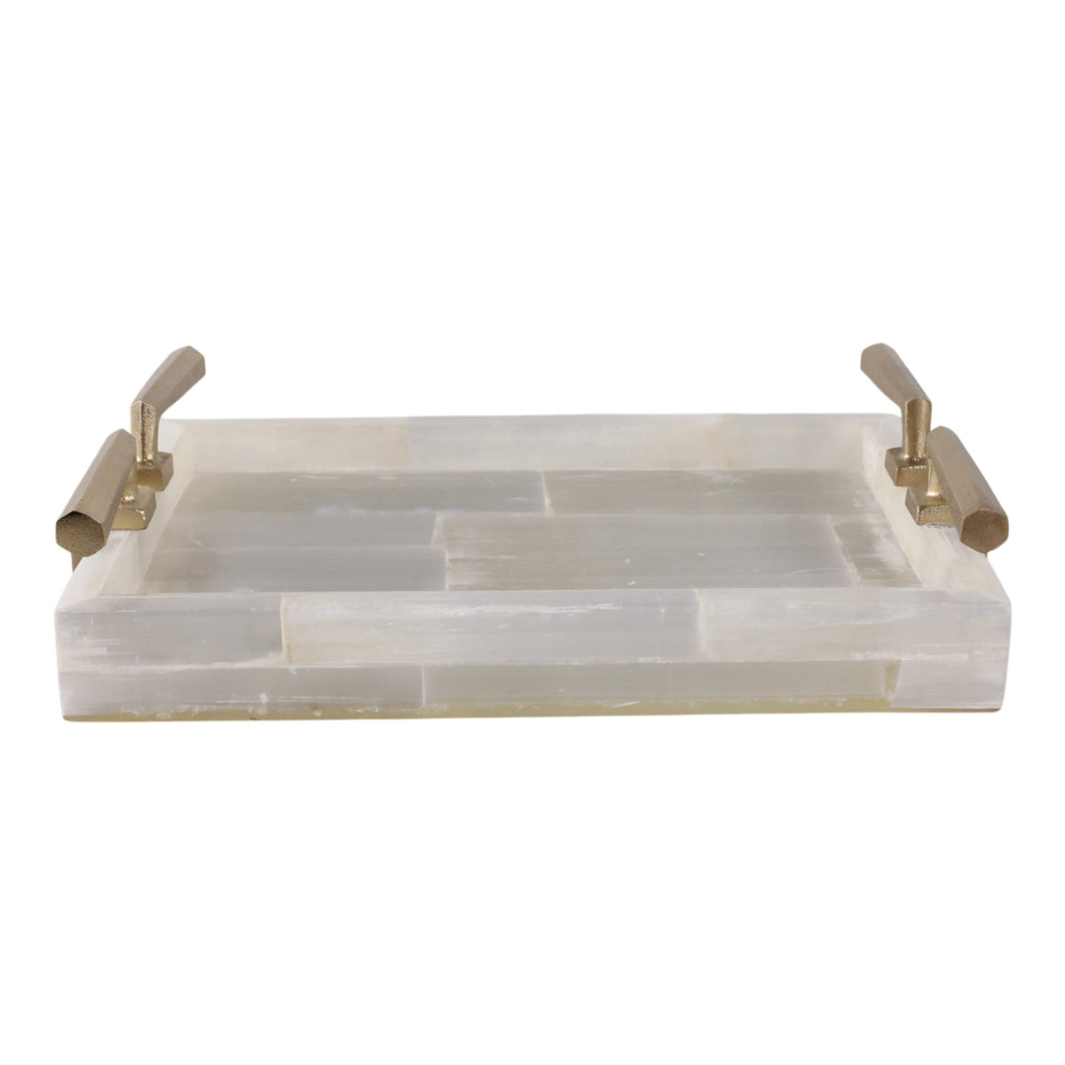 Sagebrook Home Surrey Selenite Tray Decorative Trays EV51409