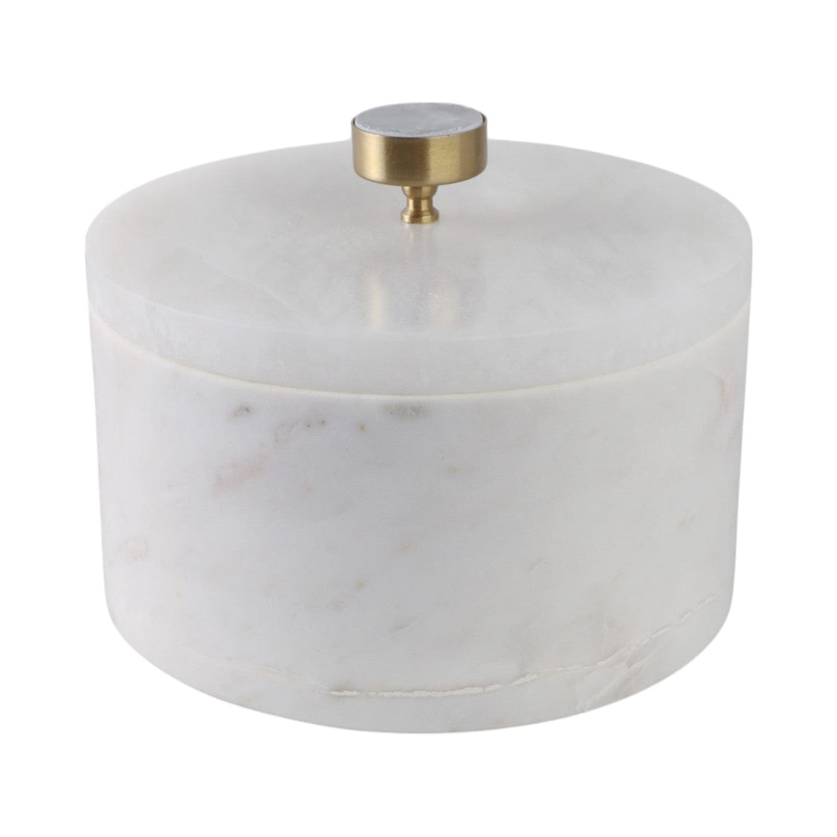Sagebrook Home Vero Round Lidded Box Boxes EV21228-02