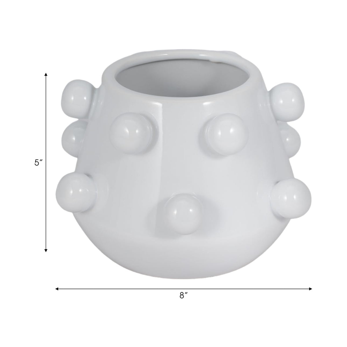 Sagebrook Home White Planter Pot Pots & Planters 20364