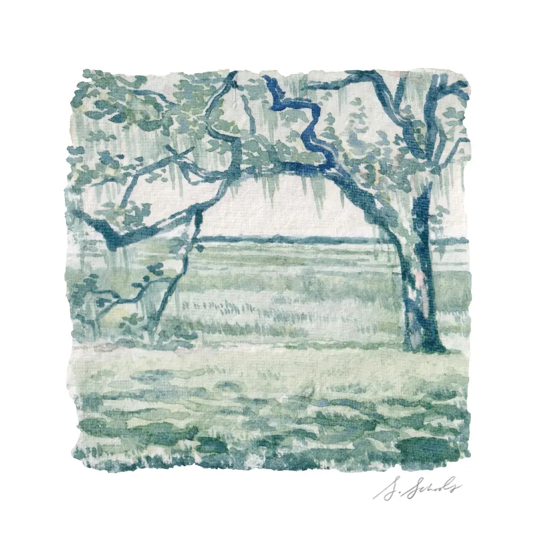 Sarah Schools 8" x 8" On the Bluff Artwork OntheBluff8x8Print