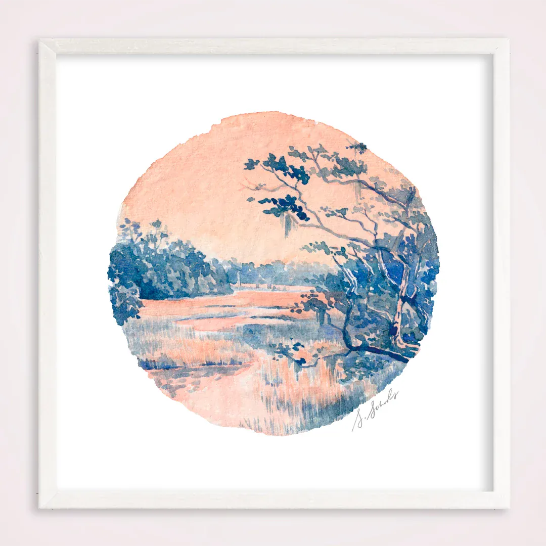 Sarah Schools Blush of the Tide Artwork BlushoftheTide8x8Print
