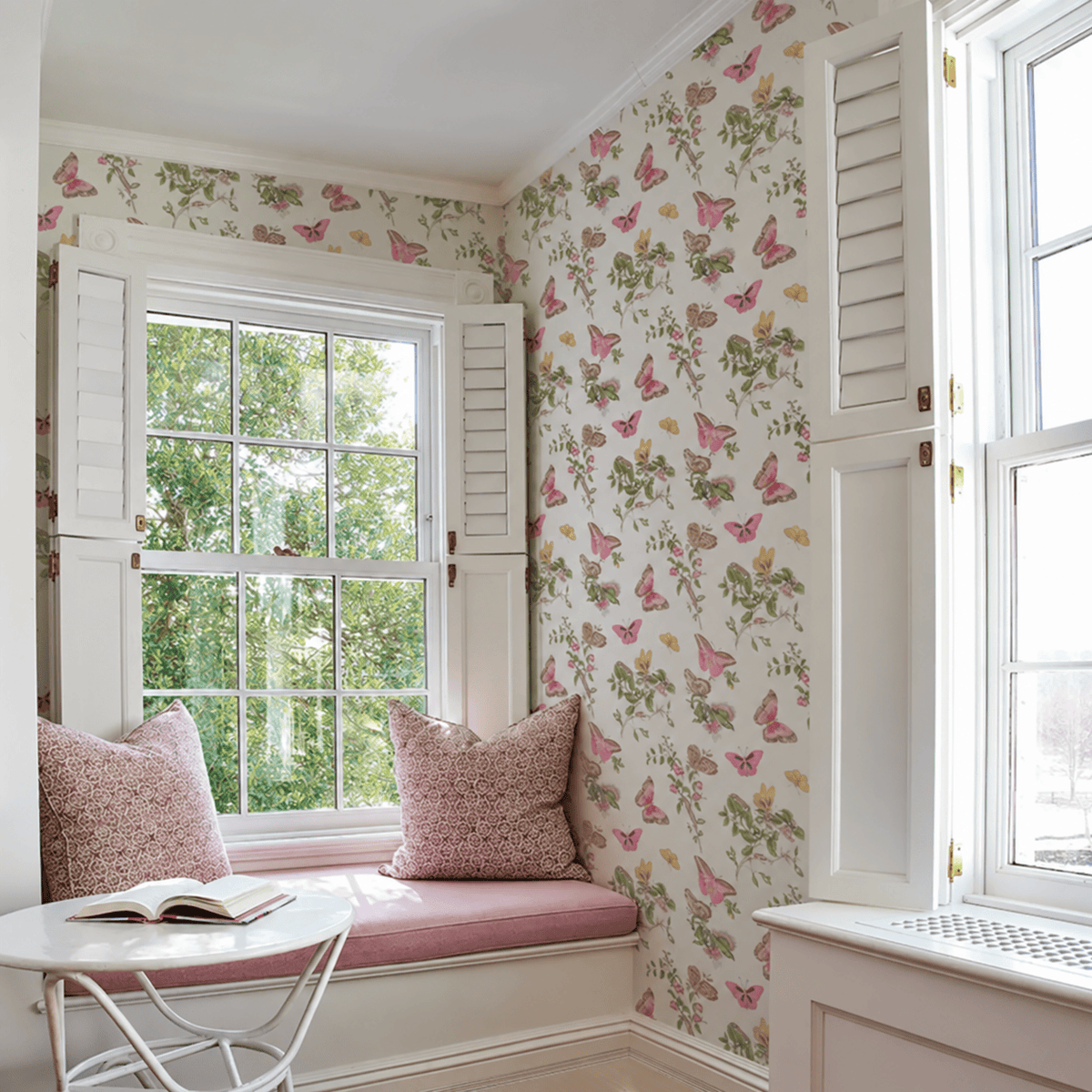 Schumacher Baudin Butterfly Wallpaper