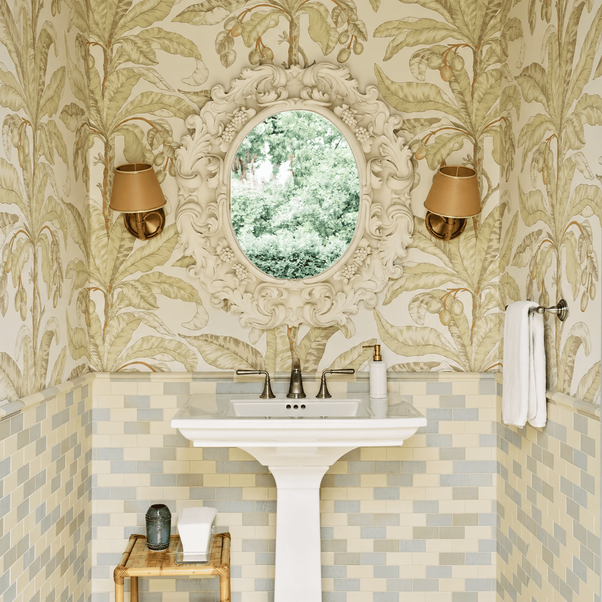 Schumacher Blair House Palm Wallpaper
