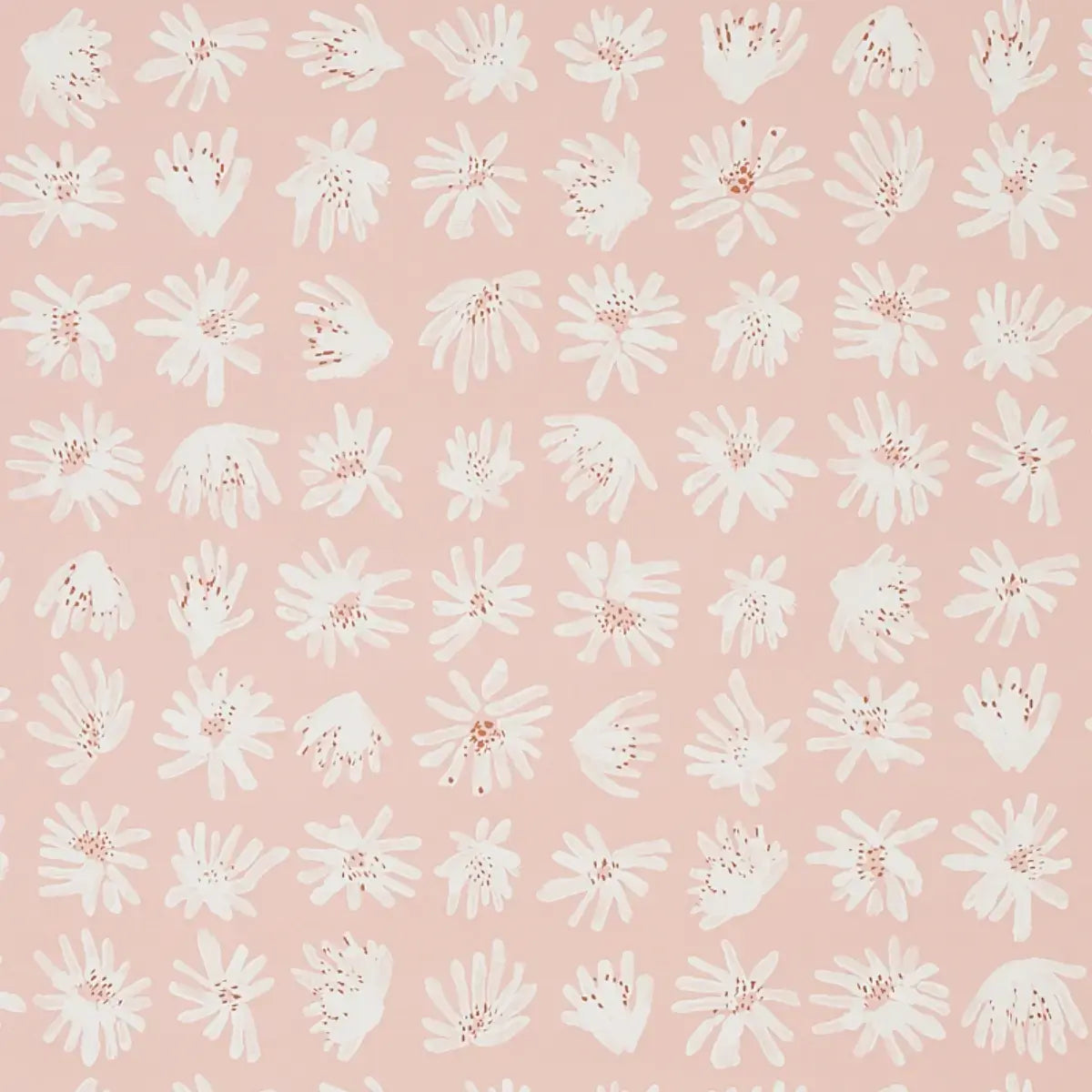 Schumacher Blush / 10 yards Meadow Rock Wallpaper