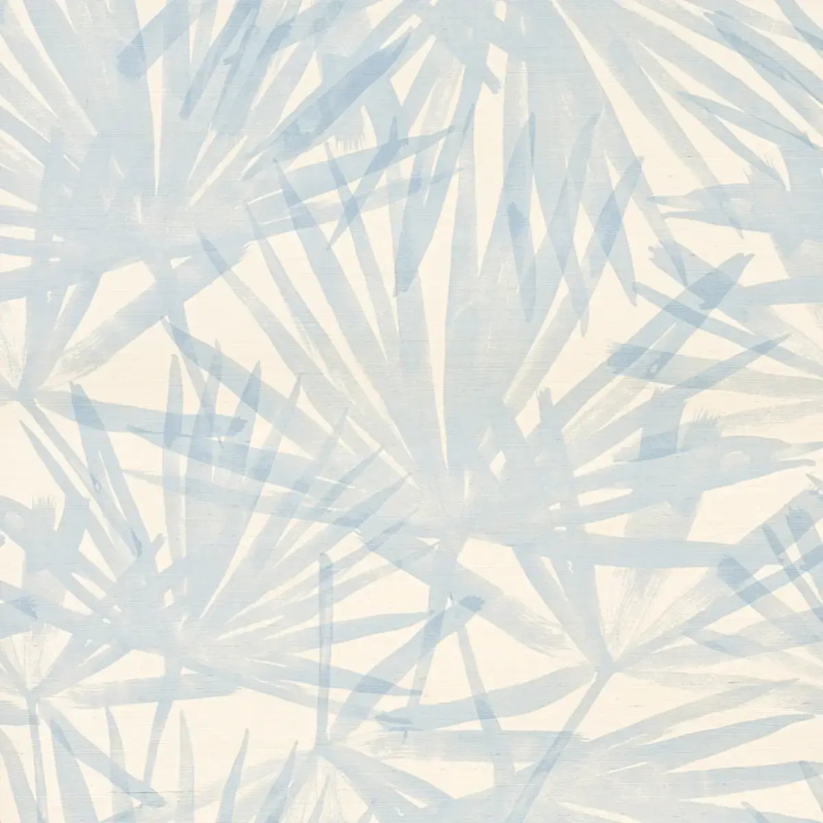 Schumacher Chambray / 8 yards Sunlit Palm Sisal Wallpaper