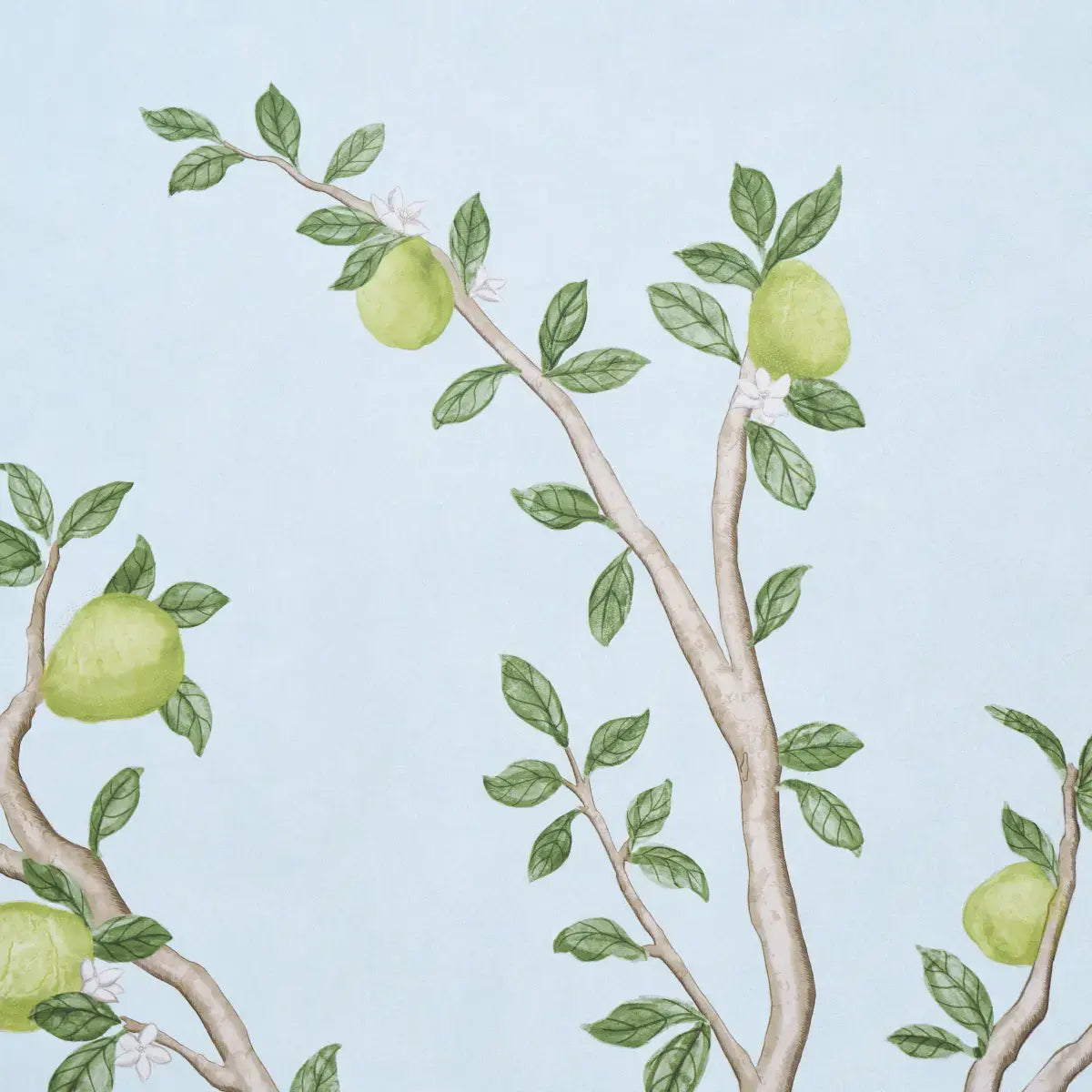 Schumacher Citrus Blossom 2 Panel Set Wallpaper