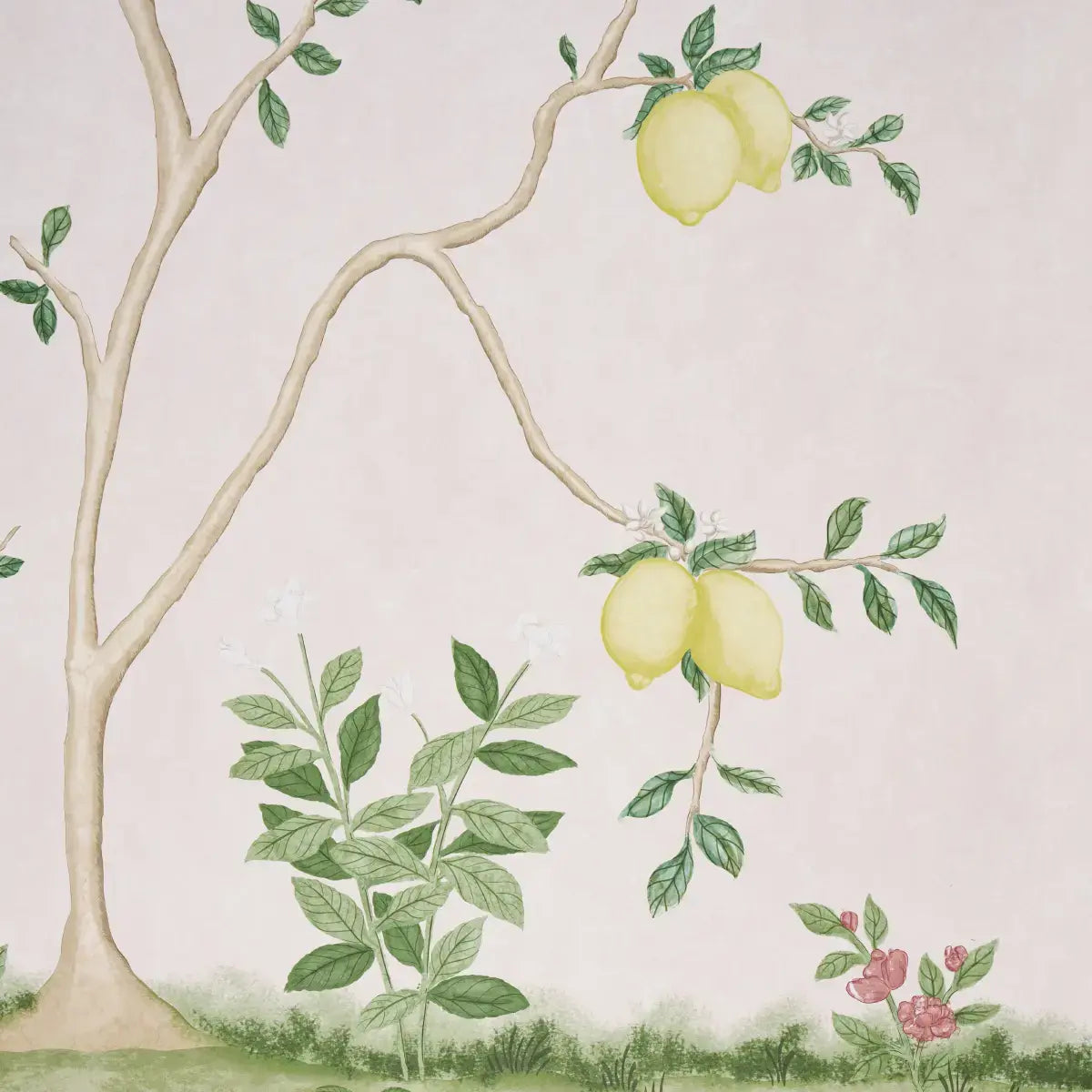 Schumacher Citrus Blossom 2 Panel Set Wallpaper