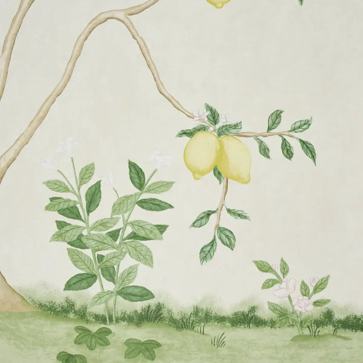 Schumacher Citrus Blossom 2 Panel Set Wallpaper