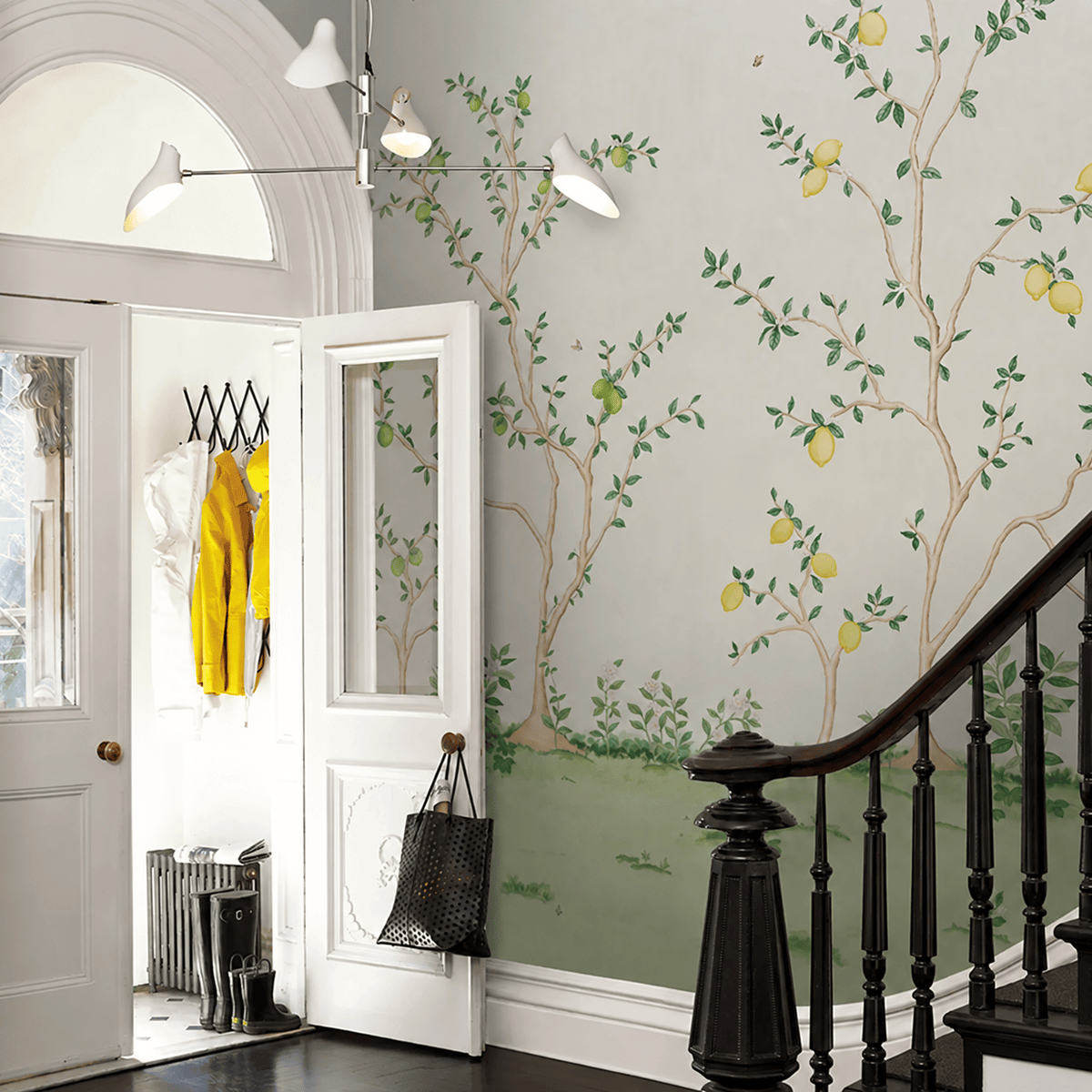 Schumacher Citrus Blossom 2 Panel Set Wallpaper